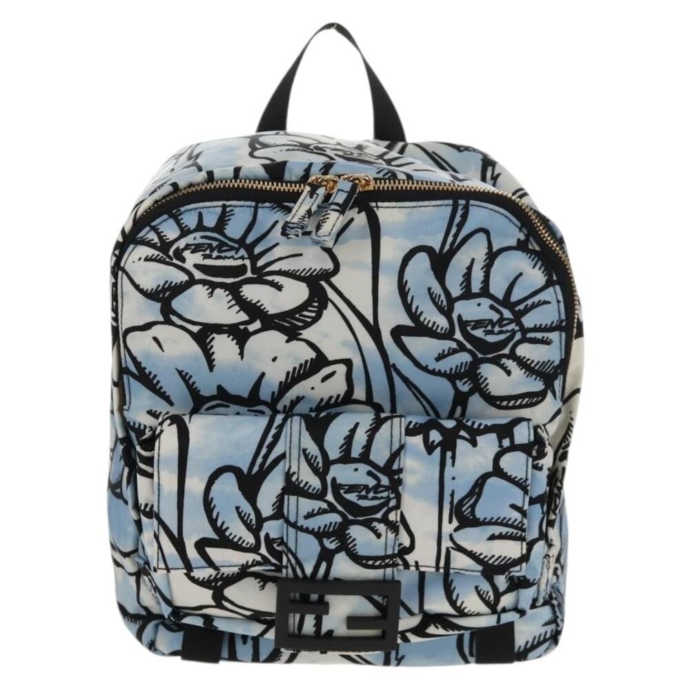 Fendi Nylon Backpack Blue